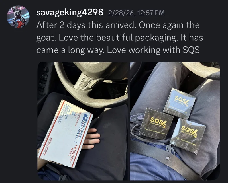SQS Customer Review - 5 Star